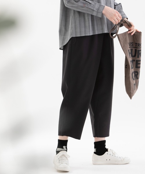 nop de nod(ノップドゥノッド)の「Pomme ギャバパンツ(その他パンツ・レディース・ダークグレー/ブラック・3)」の5枚目の写真