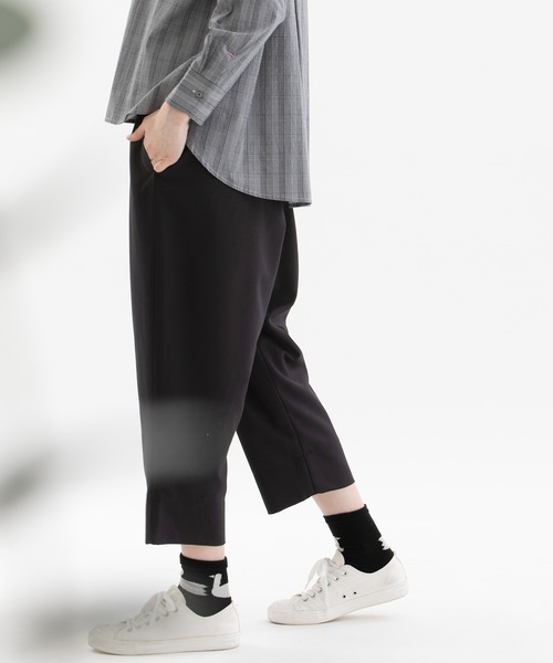 nop de nod(ノップドゥノッド)の「Pomme ギャバパンツ(その他パンツ・レディース・ダークグレー/ブラック・3)」の6枚目の写真