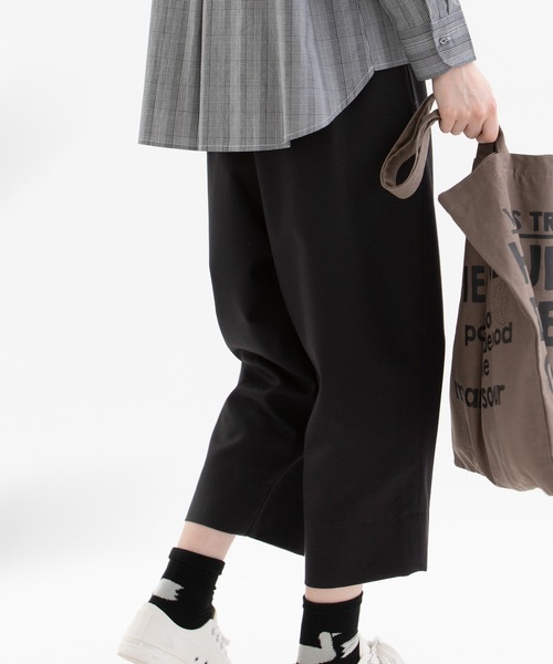 nop de nod(ノップドゥノッド)の「Pomme ギャバパンツ(その他パンツ・レディース・ダークグレー/ブラック・3)」の7枚目の写真