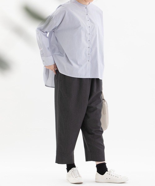 nop de nod(ノップドゥノッド)の「Pomme ギャバパンツ(その他パンツ・レディース・ダークグレー/ブラック・3)」の8枚目の写真