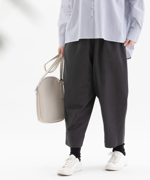 nop de nod(ノップドゥノッド)の「Pomme ギャバパンツ(その他パンツ・レディース・ダークグレー/ブラック・3)」の10枚目の写真