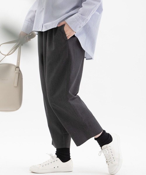 nop de nod(ノップドゥノッド)の「Pomme ギャバパンツ(その他パンツ・レディース・ダークグレー/ブラック・3)」の11枚目の写真