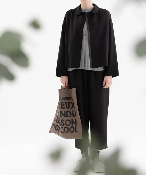 nop de nod(ノップドゥノッド)の「Pomme ギャバパンツ(その他パンツ・レディース・ダークグレー/ブラック・3)」の13枚目の写真