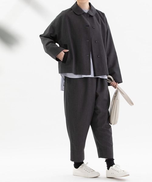 nop de nod(ノップドゥノッド)の「Pomme ギャバパンツ(その他パンツ・レディース・ダークグレー/ブラック・3)」の17枚目の写真