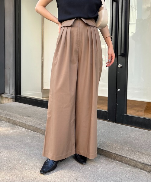 CAPRICIEUX LE'MAGE（カプリシューレマージュ）の「折返しパンツ（その他パンツ・レディース・ブラック/モカ/ライトベージュ・38/36）」の18枚目の写真