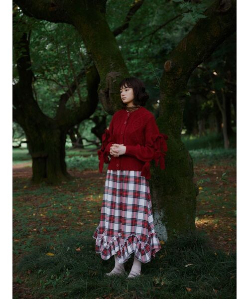 merry jenny(メリージェニー)の「flowerベロアtops(ニット/セーター・レディース・ブルー/ベージュ・FREE)」の11枚目の写真