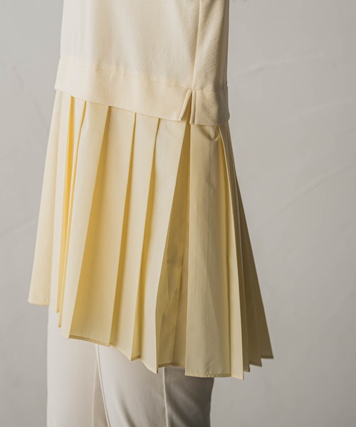 MAYSON GREY（メイソングレイ）の「プリーツドッキングプルオーバー（Tシャツ/カットソー・レディース・オフホワイト/グリーン/チャコールグレー・M）」の17枚目の写真