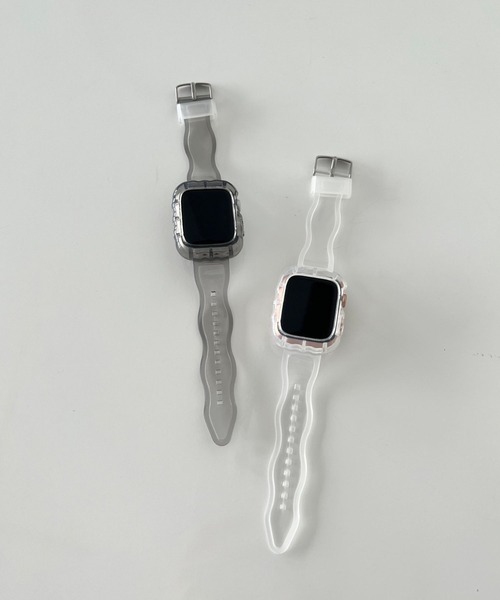 Me%（ミィパーセント）の「クリアナミナミAppleWatchバンド【38mm/40mm/41mm対応】976303（デジタル腕時計・レディース・その他/ブラック・FREE）」の3枚目の写真