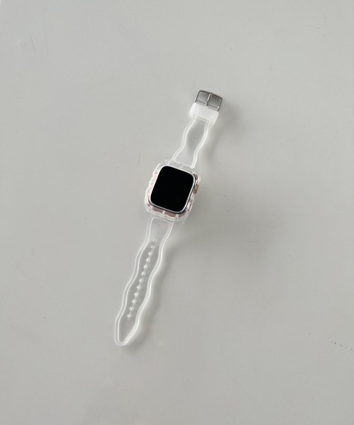 Me%（ミィパーセント）の「クリアナミナミAppleWatchバンド【38mm/40mm/41mm対応】976303（デジタル腕時計・レディース・その他/ブラック・FREE）」の4枚目の写真