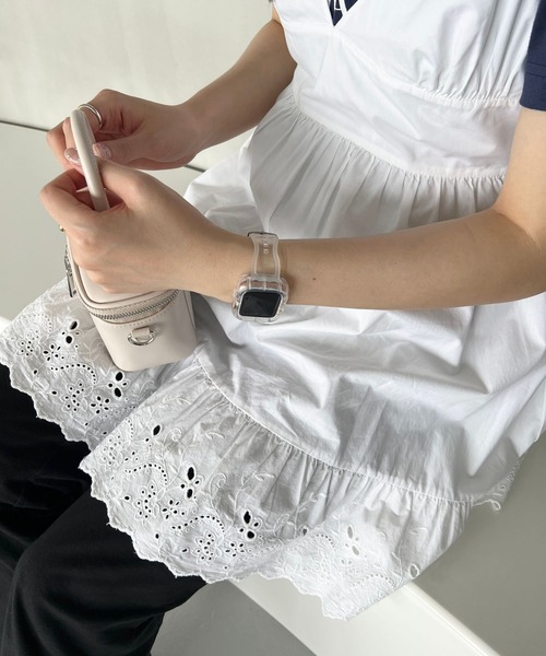 Me%（ミィパーセント）の「クリアナミナミAppleWatchバンド【38mm/40mm/41mm対応】976303（デジタル腕時計・レディース・その他/ブラック・FREE）」の7枚目の写真