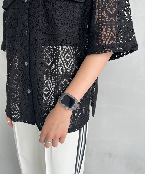 Me%（ミィパーセント）の「クリアナミナミAppleWatchバンド【38mm/40mm/41mm対応】976303（デジタル腕時計・レディース・その他/ブラック・FREE）」の10枚目の写真