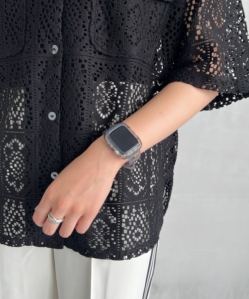 Me%（ミィパーセント）の「クリアナミナミAppleWatchバンド【38mm/40mm/41mm対応】976303（デジタル腕時計・レディース・その他/ブラック・FREE）」の11枚目の写真