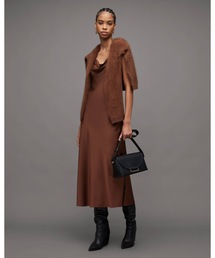 HADLEY COWL NECK MIDI SLIP DRESS | HADLEY カウル ネック ミディ スリップ ドレス・ワンピース