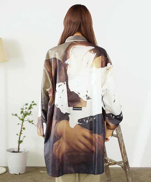 bodysong.(ボディソング)の「BODYSONG./ボディソング MASTERPIECE SH シャツ 総柄シャツ(シャツ/ブラウス・メンズ・ブラウン・FREE)」の3枚目の写真