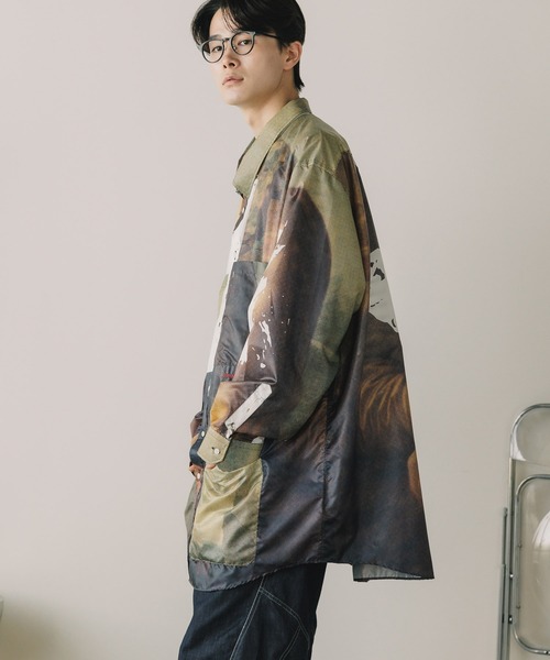 bodysong.(ボディソング)の「BODYSONG./ボディソング MASTERPIECE SH シャツ 総柄シャツ(シャツ/ブラウス・メンズ・ブラウン・FREE)」の15枚目の写真