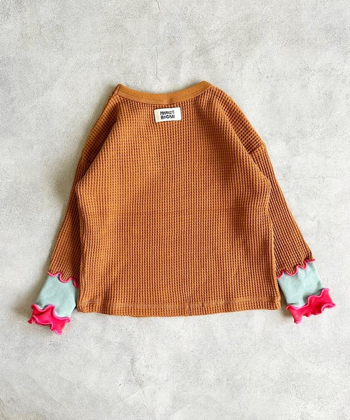 HOGAN RANCH WEAR（ホーガンランチウエア）の「ワッフルメローリブカットソー（90～150cm）（Tシャツ/カットソー・キッズ・ブラウン/杢グレー/オフホワイト・140/100/130/150/90/120/110）」の13枚目の写真