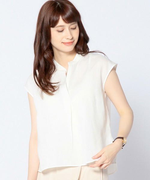 Another Edition（アナザーエディション）の「リネンスキッパーショートスリーブ/AEBC LI スキッパー SSL（シャツ/ブラウス・レディース・ホワイト/イエロー/ネイビー・フリー）」の16枚目の写真