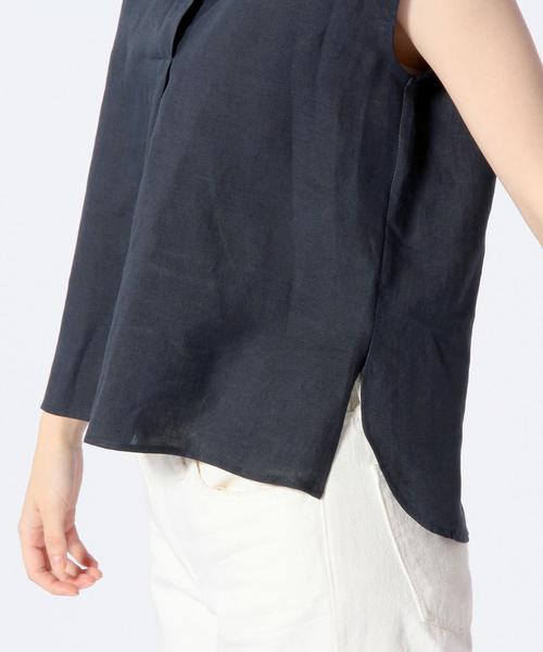 Another Edition（アナザーエディション）の「リネンスキッパーショートスリーブ/AEBC LI スキッパー SSL（シャツ/ブラウス・レディース・ホワイト/イエロー/ネイビー・フリー）」の13枚目の写真