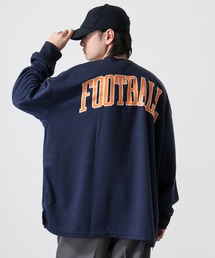American casual print big sweat sweatshirt / アメカジプリント ビッグスウェットトレーナー unisex