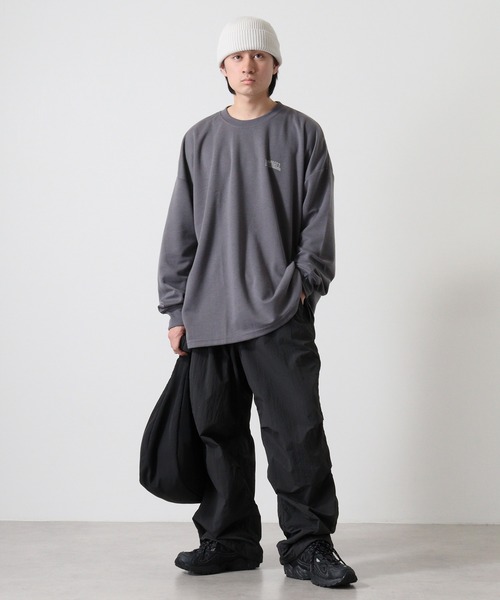 FUNALIVE（ファンアライブ）の「American casual print big sweat sweatshirt / アメカジプリント ビッグスウェットトレーナー unisex（スウェット・メンズ・ベージュ/グリーン/ブラック/ネイビー系/ネイビー/チャコール/杢グレー/ホワイト・L/M/XL）」の22枚目の写真