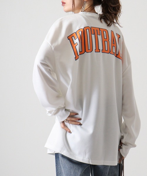 FUNALIVE（ファンアライブ）の「American casual print big sweat sweatshirt / アメカジプリント ビッグスウェットトレーナー unisex（スウェット・メンズ・ベージュ/グリーン/ブラック/ネイビー系/ネイビー/チャコール/杢グレー/ホワイト・L/M/XL）」の11枚目の写真