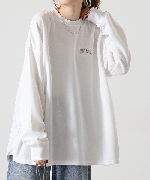 FUNALIVE（ファンアライブ）の「American casual print big sweat sweatshirt / アメカジプリント ビッグスウェットトレーナー unisex（スウェット・メンズ・ベージュ/グリーン/ブラック/ネイビー系/ネイビー/チャコール/杢グレー/ホワイト・L/M/XL）」の10枚目の写真