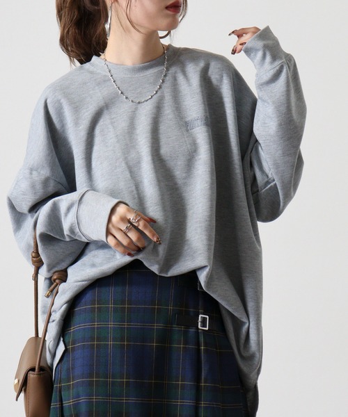 FUNALIVE（ファンアライブ）の「American casual print big sweat sweatshirt / アメカジプリント ビッグスウェットトレーナー unisex（スウェット・メンズ・ベージュ/グリーン/ブラック/ネイビー系/ネイビー/チャコール/杢グレー/ホワイト・L/M/XL）」の15枚目の写真
