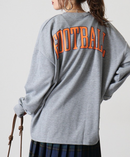 FUNALIVE（ファンアライブ）の「American casual print big sweat sweatshirt / アメカジプリント ビッグスウェットトレーナー unisex（スウェット・メンズ・ベージュ/グリーン/ブラック/ネイビー系/ネイビー/チャコール/杢グレー/ホワイト・L/M/XL）」の16枚目の写真
