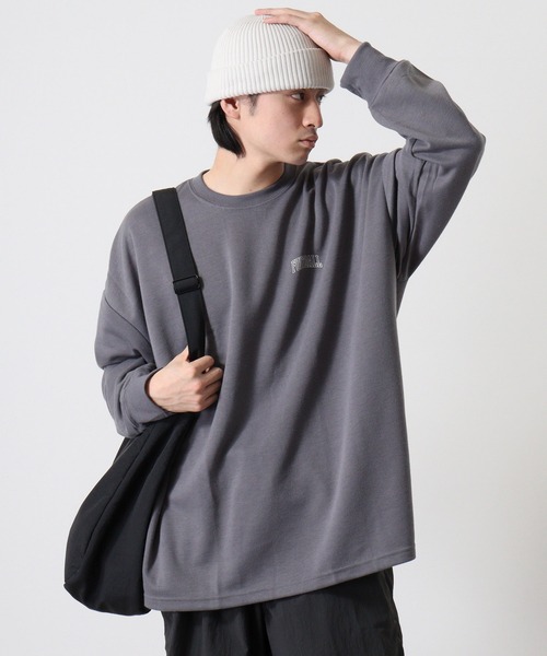 FUNALIVE（ファンアライブ）の「American casual print big sweat sweatshirt / アメカジプリント ビッグスウェットトレーナー unisex（スウェット・メンズ・ベージュ/グリーン/ブラック/ネイビー系/ネイビー/チャコール/杢グレー/ホワイト・L/M/XL）」の19枚目の写真