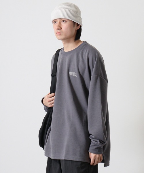 FUNALIVE（ファンアライブ）の「American casual print big sweat sweatshirt / アメカジプリント ビッグスウェットトレーナー unisex（スウェット・メンズ・ベージュ/グリーン/ブラック/ネイビー系/ネイビー/チャコール/杢グレー/ホワイト・L/M/XL）」の20枚目の写真