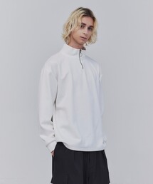 tk.TAKEO KIKUCHI | スエードポンチハーフジップカットソー(Tシャツ/カットソー)