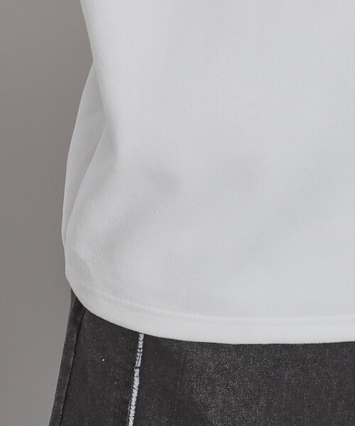 tk.TAKEO KIKUCHI（ティーケータケオキクチ）の「◆スエードポンチハーフジップカットソー（Tシャツ/カットソー・メンズ・オフホワイト/ライトグレー/ブラック/サンドベージュ/ブルー・01/02/03）」の12枚目の写真