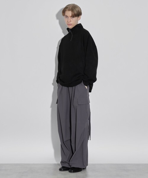 tk.TAKEO KIKUCHI（ティーケータケオキクチ）の「◆スエードポンチハーフジップカットソー（Tシャツ/カットソー・メンズ・オフホワイト/ライトグレー/ブラック/サンドベージュ/ブルー・01/02/03）」の21枚目の写真