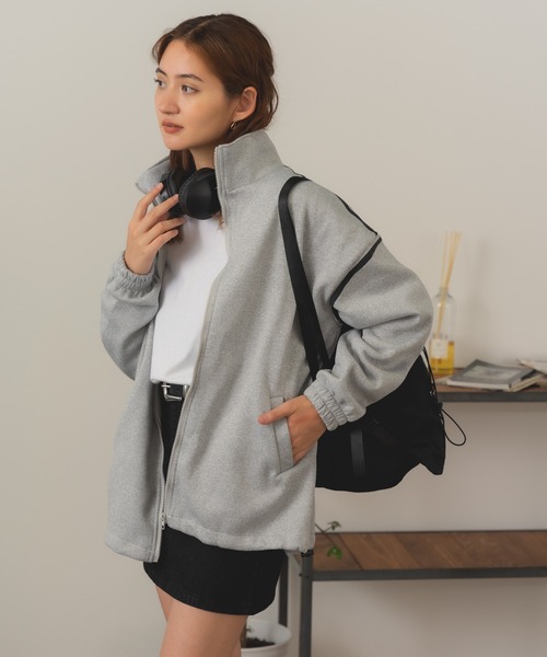 ROOPTOKYO（ループトウキョウ）の「Sideline Sweat / サイドライン フルジップスウェット（スウェット・レディース・グレー・M）」の5枚目の写真