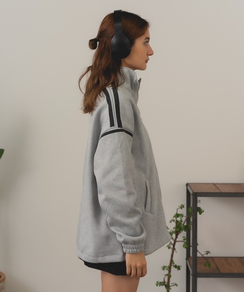 ROOPTOKYO（ループトウキョウ）の「Sideline Sweat / サイドライン フルジップスウェット（スウェット・レディース・グレー・M）」の13枚目の写真