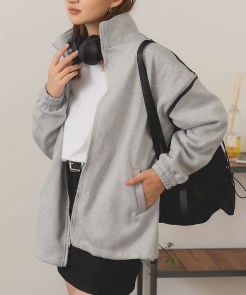 ROOPTOKYO（ループトウキョウ）の「Sideline Sweat / サイドライン フルジップスウェット（スウェット・レディース・グレー・M）」の19枚目の写真