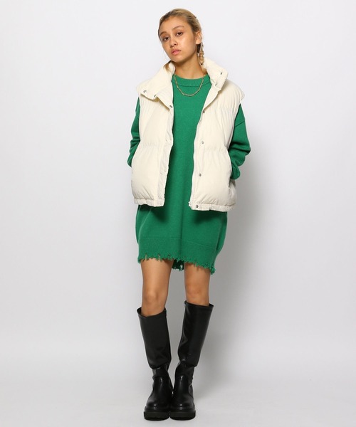 FOREVER 21(フォーエバー トゥエンティーワン)の「【2023AW】中綿ベスト(その他アウター・レディース・ナチュラル/ブラック/オレンジ・FREE)」の5枚目の写真