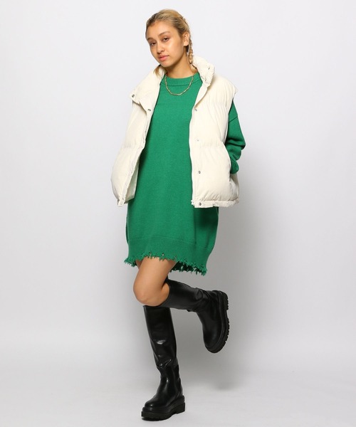 FOREVER 21(フォーエバー トゥエンティーワン)の「【2023AW】中綿ベスト(その他アウター・レディース・ナチュラル/ブラック/オレンジ・FREE)」の6枚目の写真