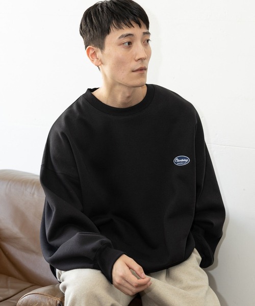 niko and...（ニコアンド）の「ワンポイント裏起毛プルオーバー（スウェット・メンズ・ブラック/オフホワイト/グリーン/バイオレット・MEDIUM/LARGE）」の12枚目の写真