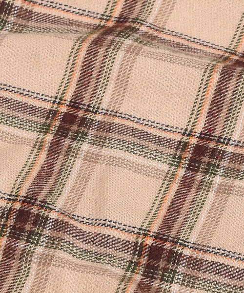 DAY CLOSET（デイ クローゼット）の「レディース 長袖チェック柄オーバーシルエットネルシャツ（シャツ/ブラウス・レディース・ブラック/ベージュ・M）」の22枚目の写真