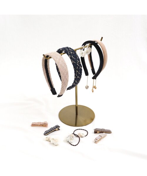 apres les cours(アプレレクール)の「ツイードカチューシャ(カチューシャ・キッズ・ピンク/ネイビー・FREE)」の5枚目の写真