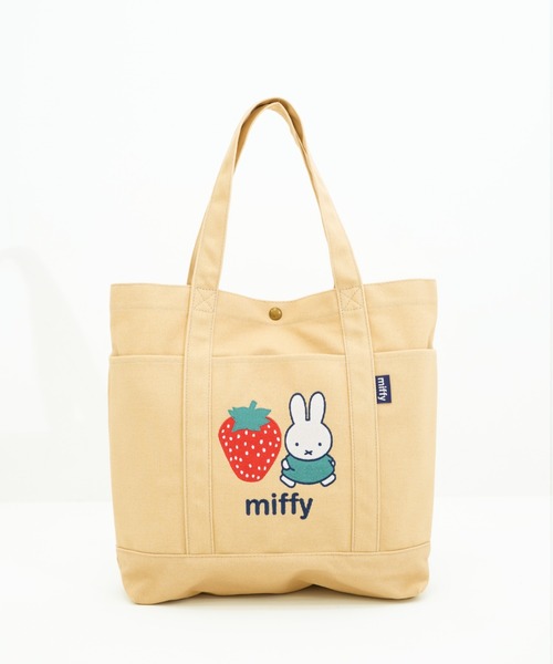 Miffy（ ミッフィー）の「【miffy/ミッフィー】 A4サイズ対応 500mlペットボトル収納可 トートバッグ（トートバッグ・レディース・ホワイト/ブラック/その他2/その他1・FREE）」の7枚目の写真