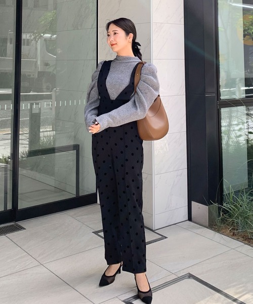 Fit more（フィットモア）の「パワショルリブニット（ニット/セーター・レディース・ブラック/グレー/ホワイト・FREE）」の7枚目の写真