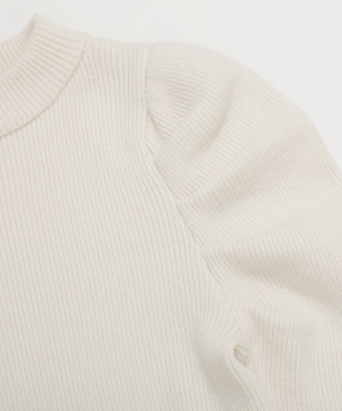 Fit more（フィットモア）の「パワショルリブニット（ニット/セーター・レディース・ブラック/グレー/ホワイト・FREE）」の19枚目の写真