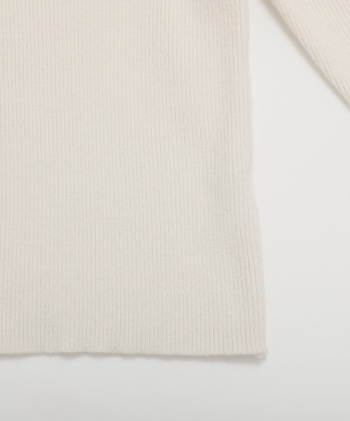 Fit more（フィットモア）の「パワショルリブニット（ニット/セーター・レディース・ブラック/グレー/ホワイト・FREE）」の21枚目の写真