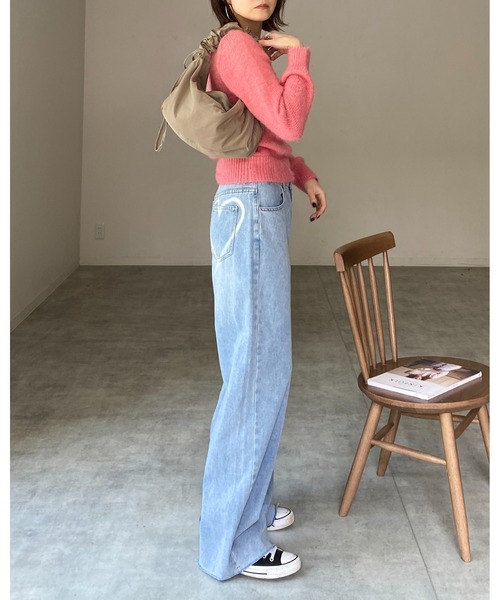 She's Closet（シーズクローゼット）の「ドローコードシャーリングハンドルショルダーバッグ/ギャザーハンドバッグ（ショルダーバッグ・レディース・ベージュ/アイボリー/スモークピンク/ブラック・FREE）」の19枚目の写真