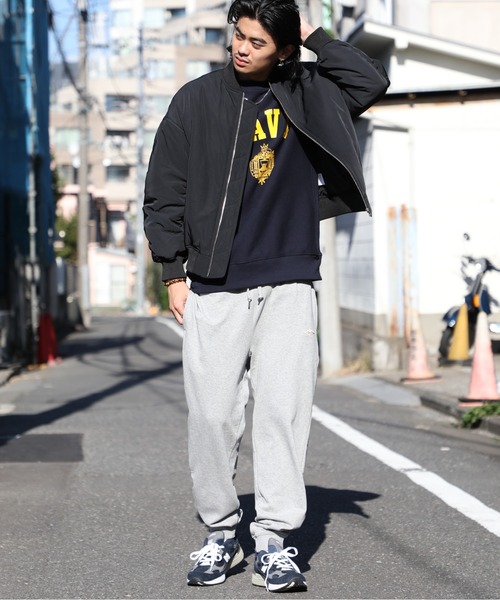 BALL(ボール)の「【BALL】63522 OE裏毛 ワッペン付きパンツ(スウェットパンツ・メンズ・ブラック/グレー/ネイビー/カーキ・M/L/LL)」の16枚目の写真