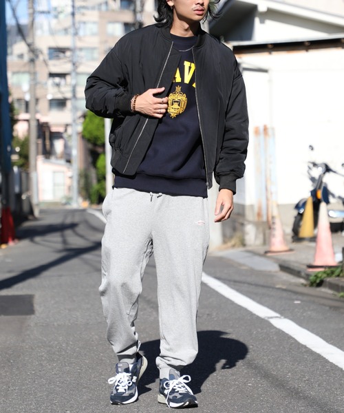 BALL(ボール)の「【BALL】63522 OE裏毛 ワッペン付きパンツ(スウェットパンツ・メンズ・ブラック/グレー/ネイビー/カーキ・M/L/LL)」の17枚目の写真