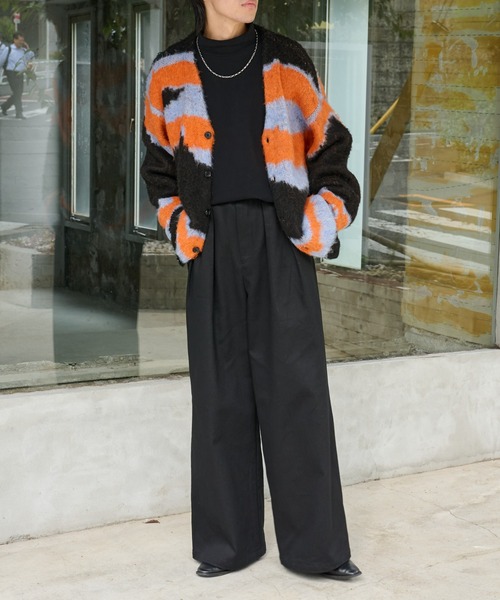 COLONY 2139(コロニートゥーワンスリーナイン)の「ヘビーツイルストレッチWタックパンツ(スラックス・メンズ・ベージュ/ブラック・LARGE/MEDIUM)」の14枚目の写真