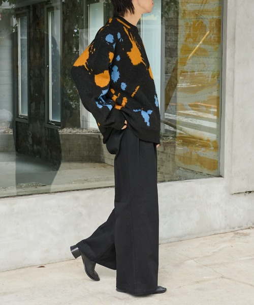 COLONY 2139(コロニートゥーワンスリーナイン)の「ヘビーツイルストレッチWタックパンツ(スラックス・メンズ・ベージュ/ブラック・LARGE/MEDIUM)」の18枚目の写真